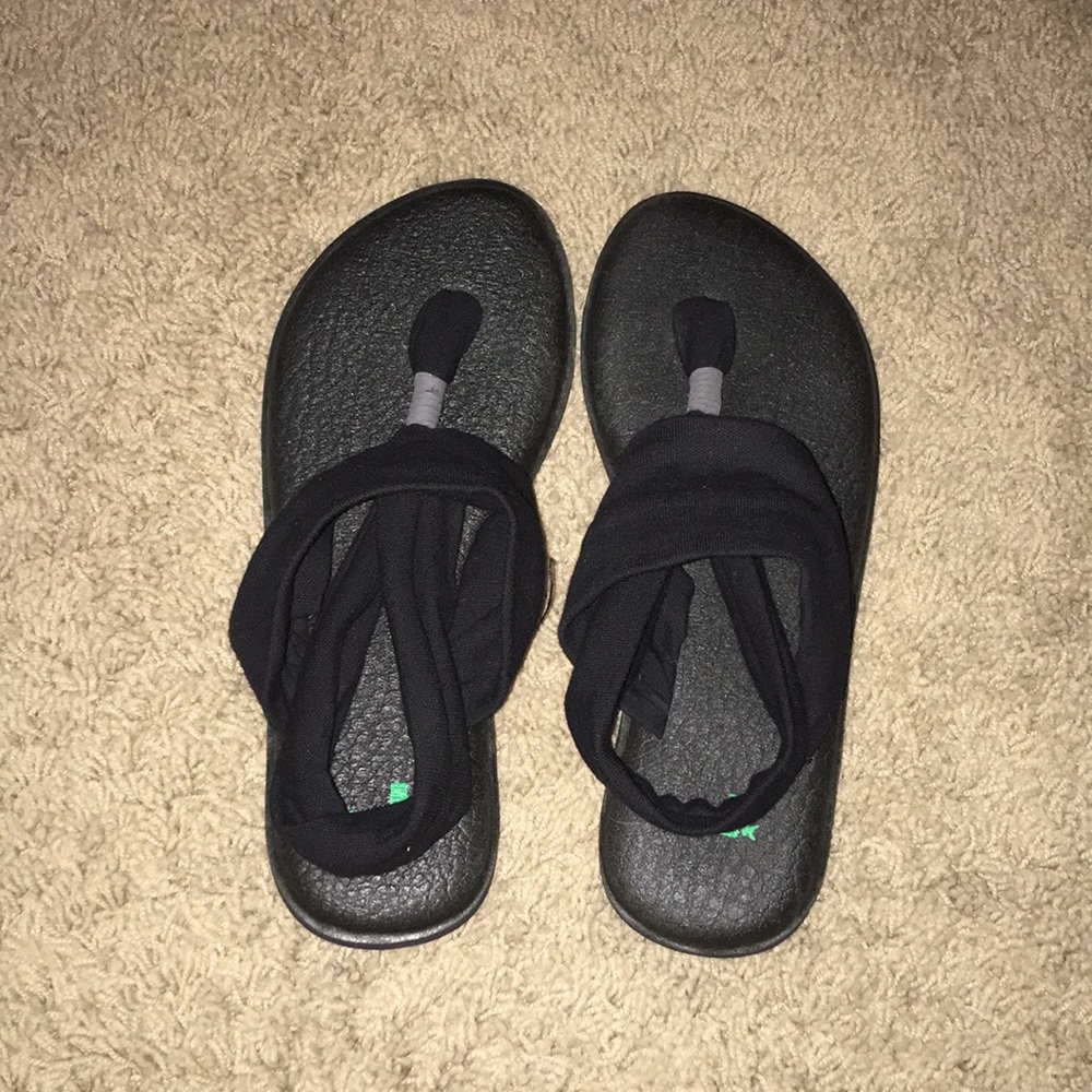 Black Sanuk sandals